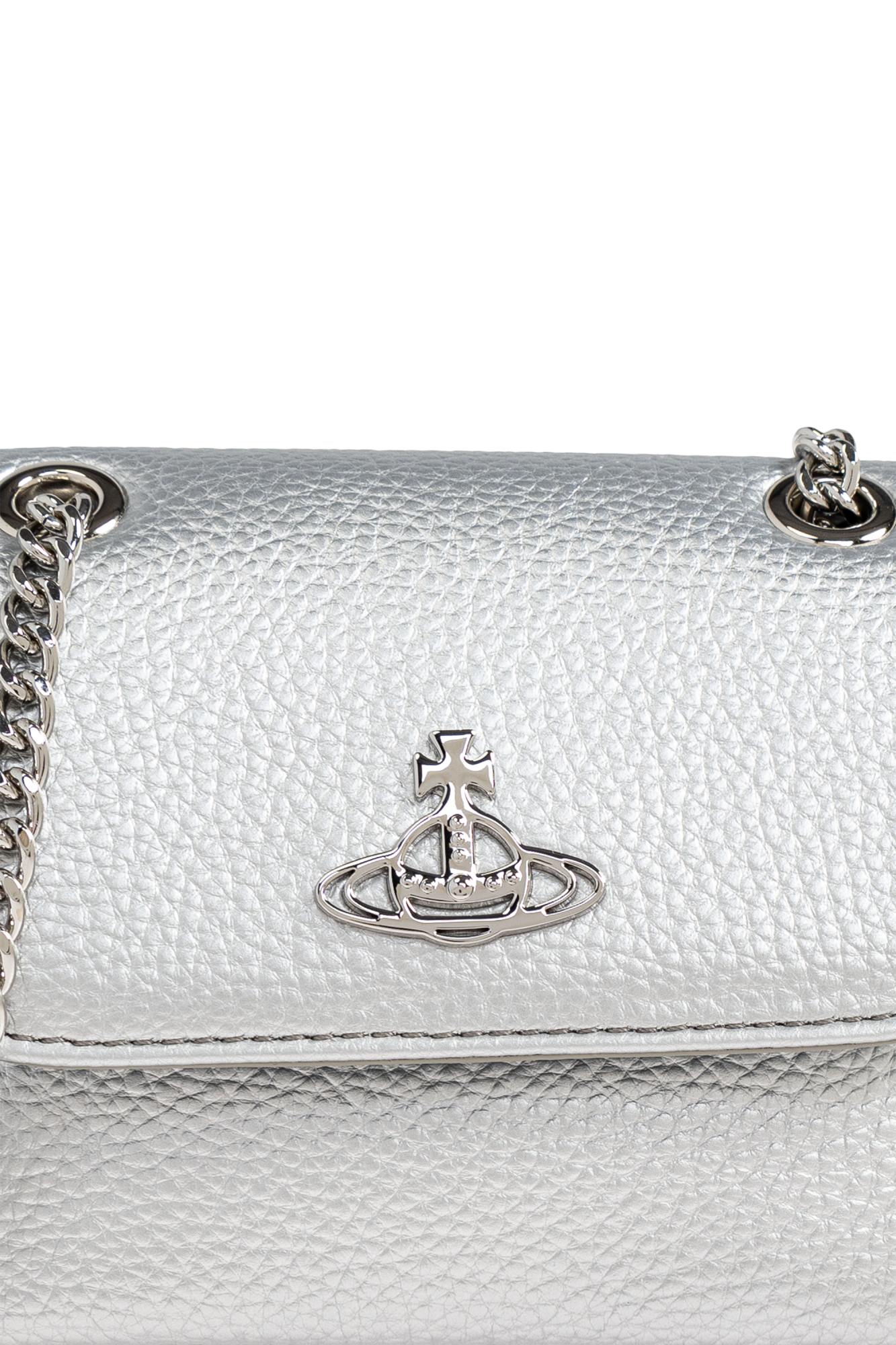 Vivienne Westwood シルバー ハンドバッグ Vegan leather handbag Vivienne Westwood Silver in Vegan leather